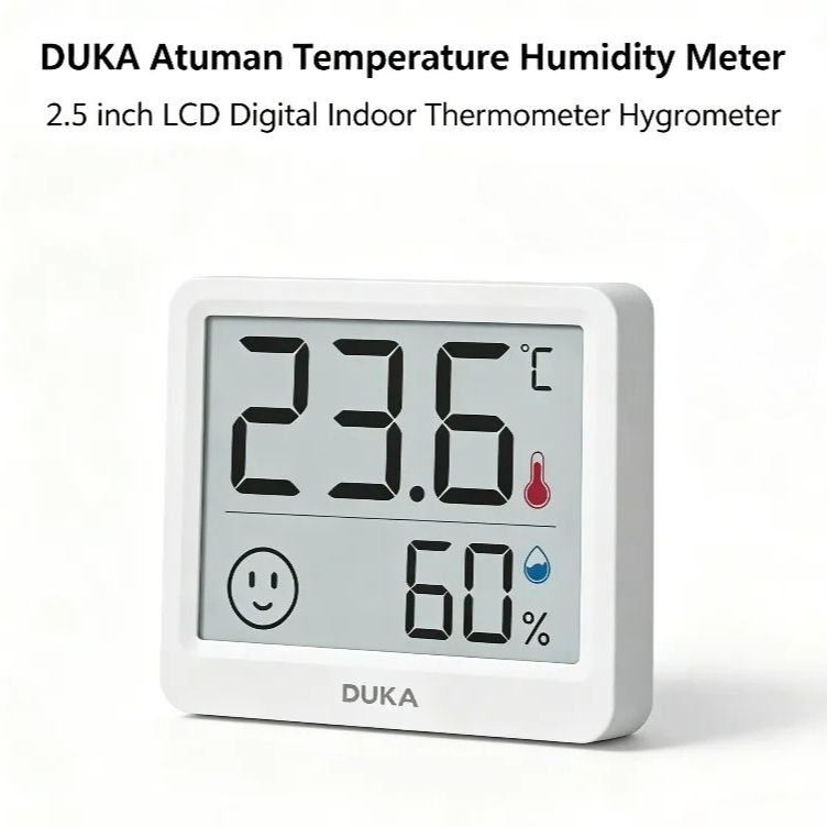 Weather Station Indoor - DUKA Atuman Medidor Digital Eletrônico de