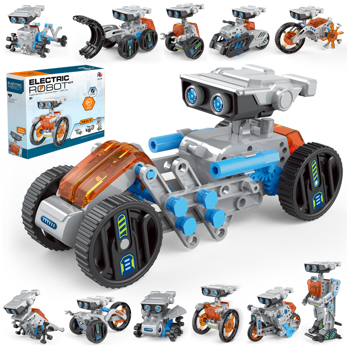 Science Toys Diy - 12 em 1 experimento científico robô