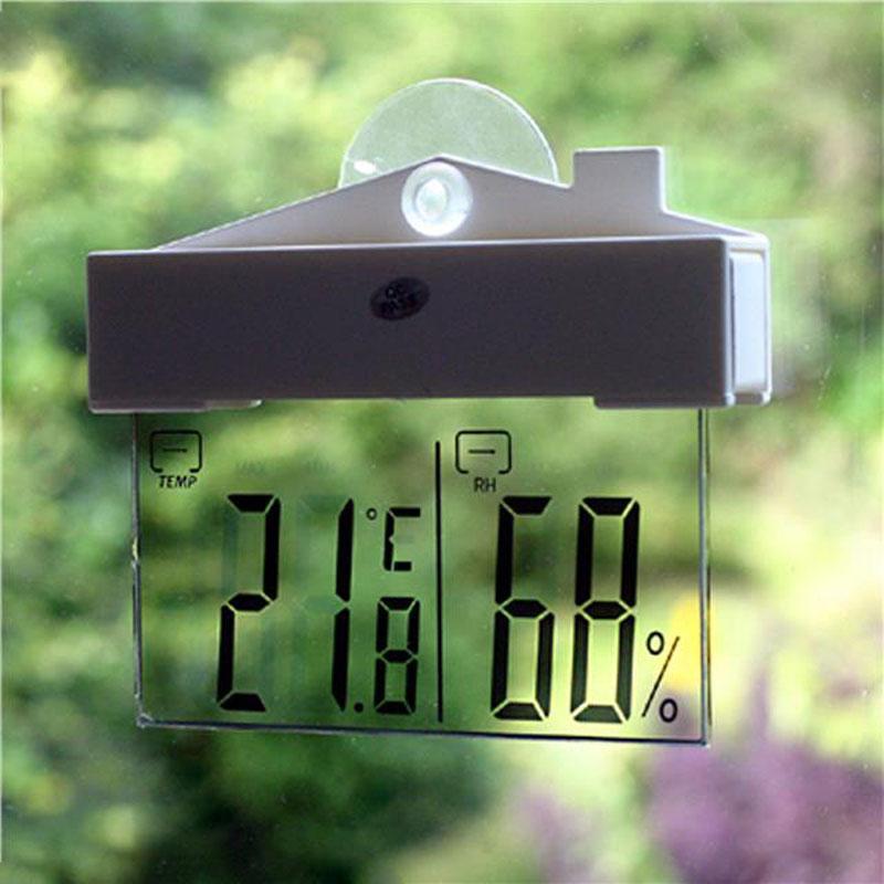 Weather Station Indoor - Termômetro Digital de Janela com Higrômetro