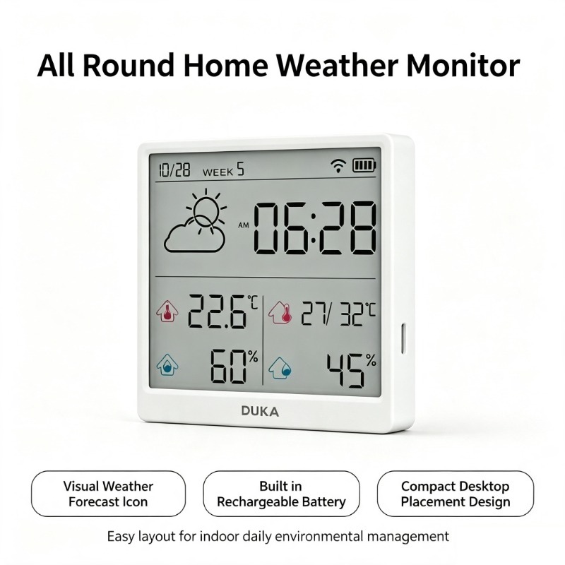 Weather Station Indoor - Sensor de Temperatura e Umidade Inteligente