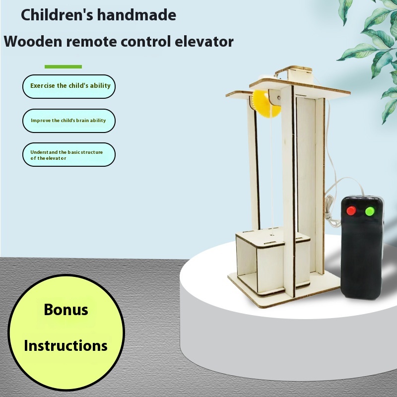 Science Project Kit - Modelo de elevador diy, brinquedo educacional