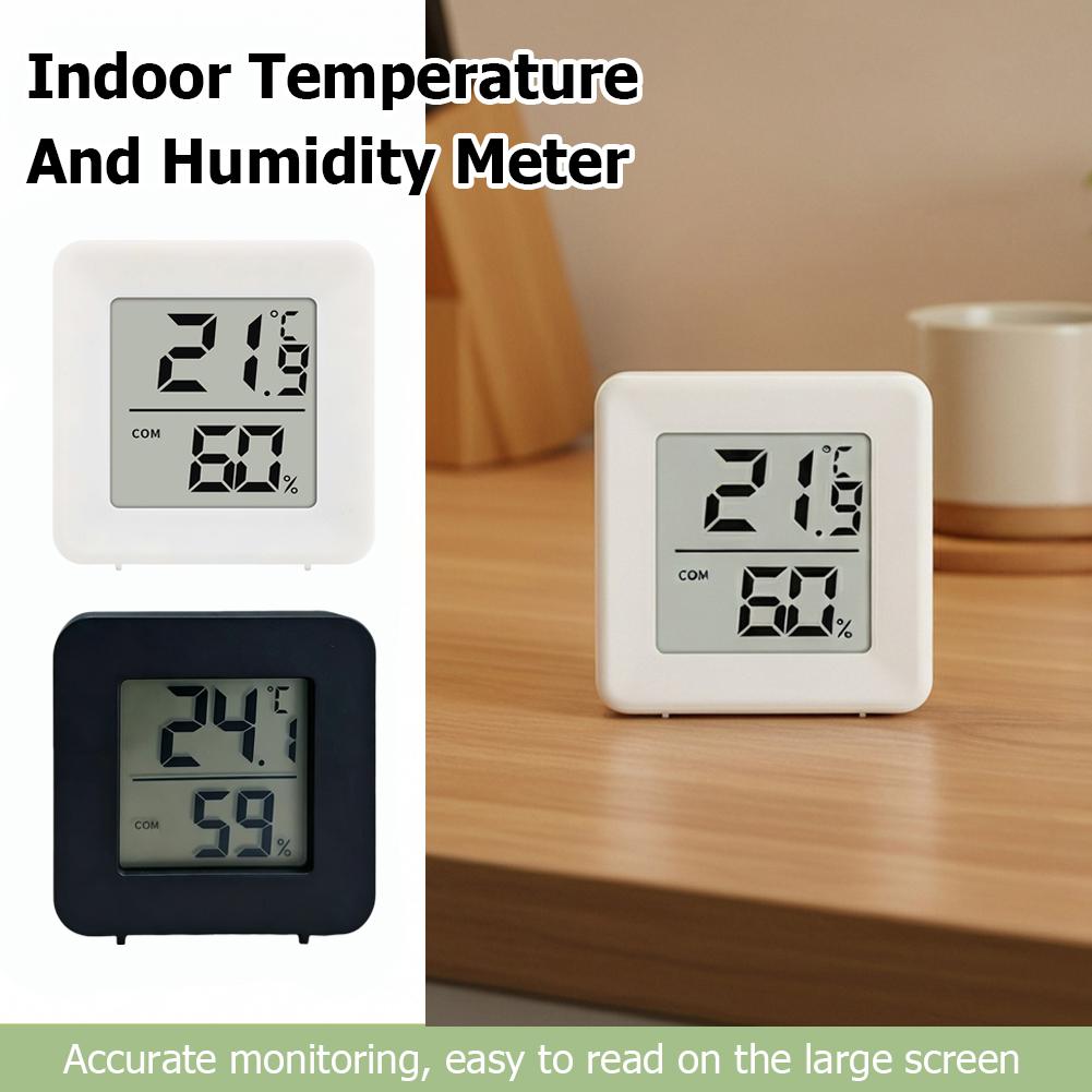 Weather Station Indoor - Mini Termômetro Digital LCD e Higrômetro