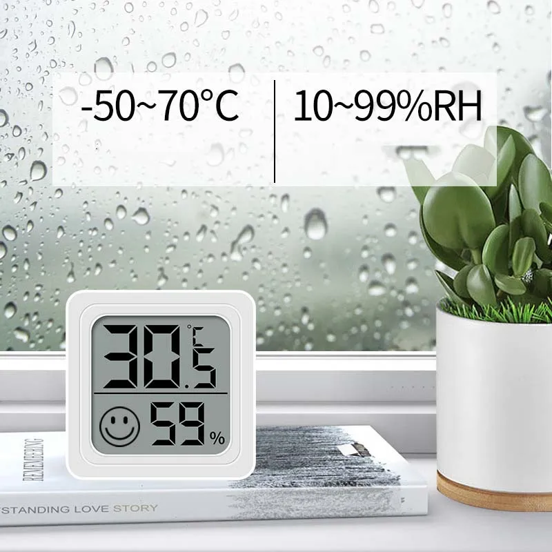 Mini Termômetro Digital LCD e  - Weather Station Indoor avaliação e preço