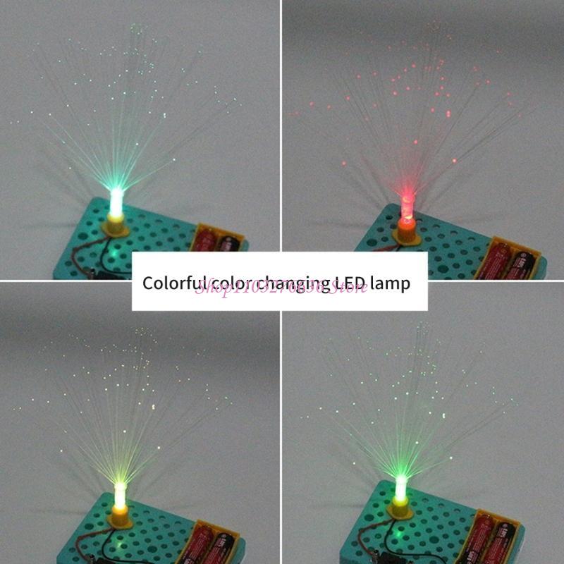 luz óptica fibra que muda cor  - Science Project Toys Making avaliação e preço