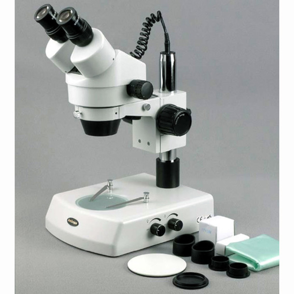 Microscópio Estéreo Binocular  - Amscope Microscope Stereo 7X-45X avaliação e preço