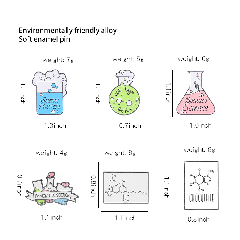 Broches moleculares personaliz - Science Buddies avaliação e preço