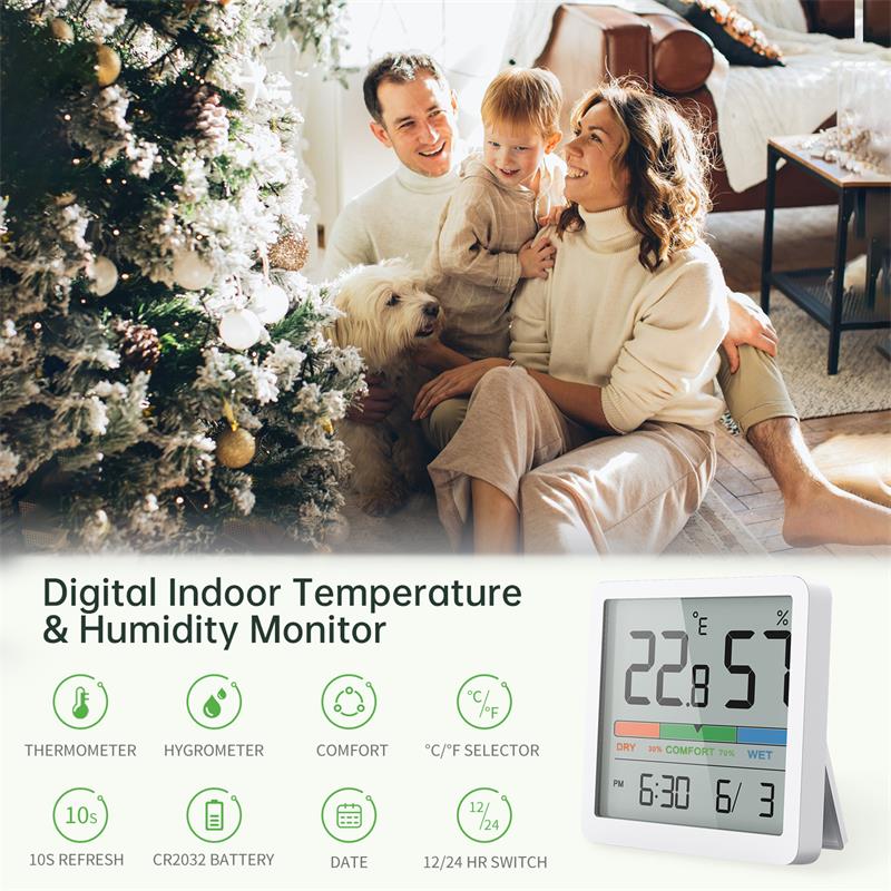NOKLEAD Medidor de umidade e t - Weather Station Indoor avaliação e preço