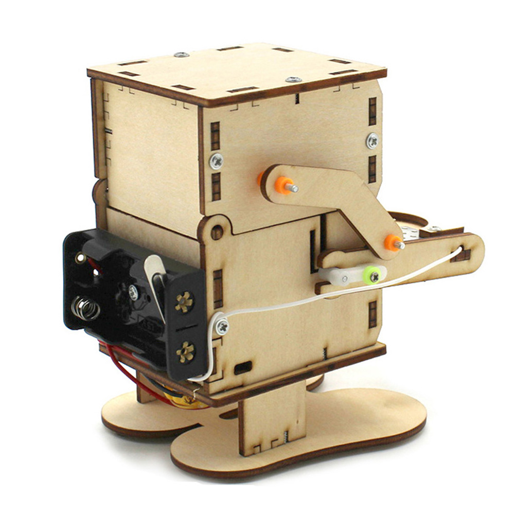 Robô de Madeira Montável DIY q - Science Project Robot avaliação e preço