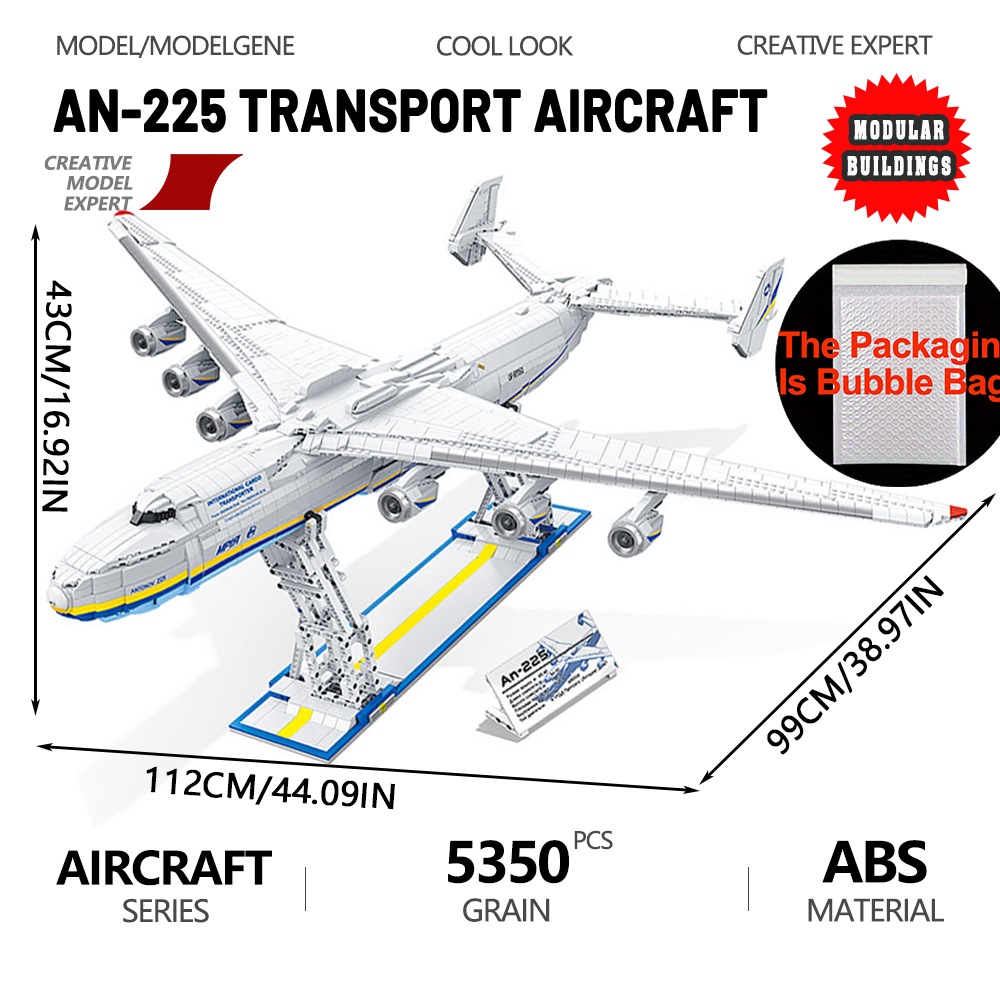 AN-225 grande modelo de aerona - Science Olympiad avaliação e preço