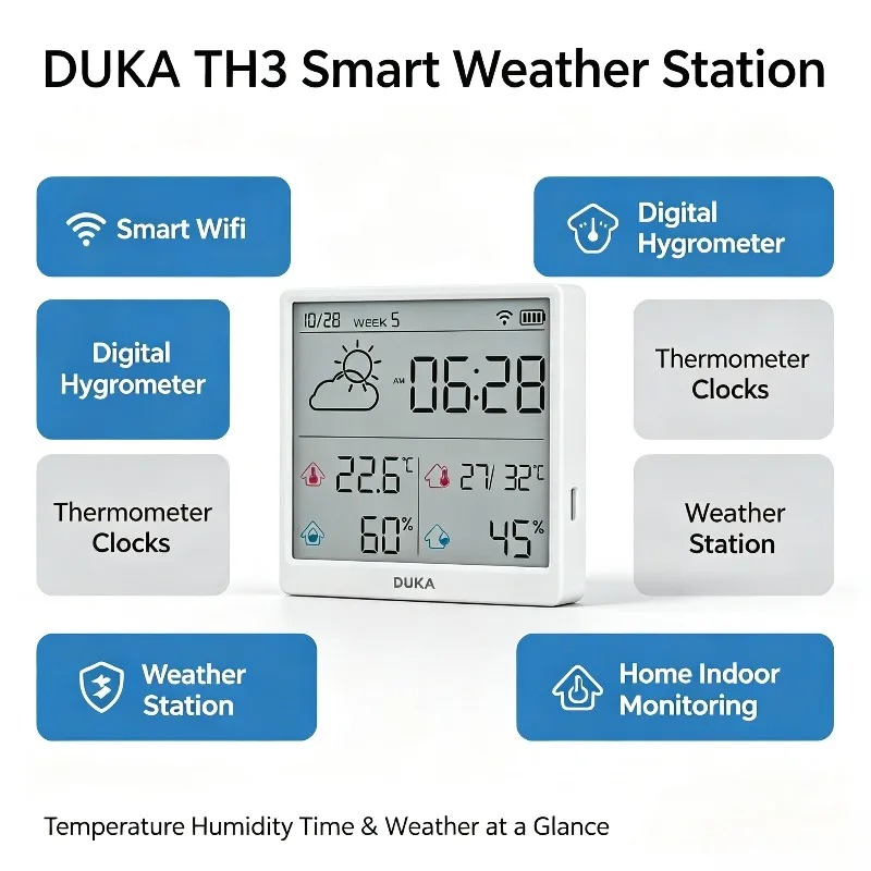 Sensor de Temperatura e Umidad - Weather Station Indoor avaliação e preço