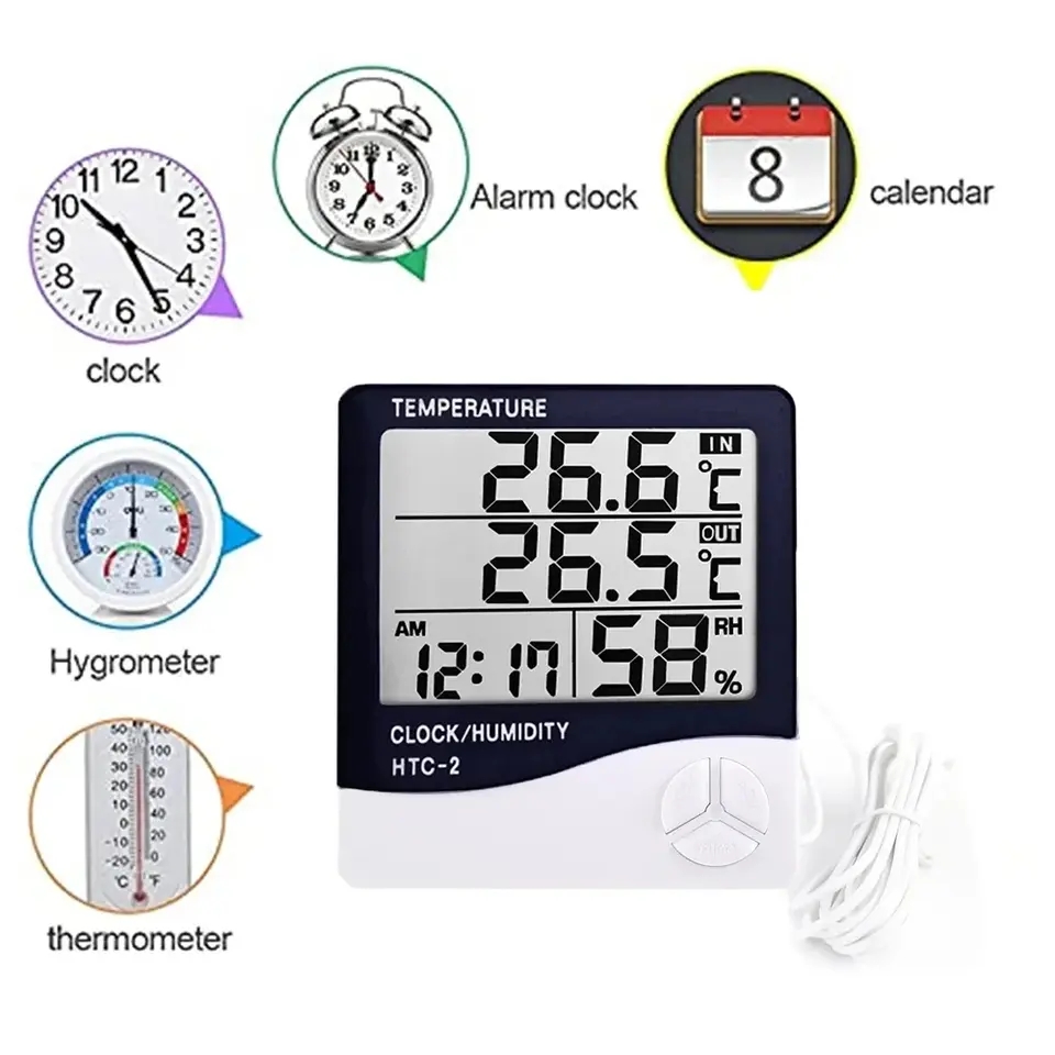 Termômetro Digital LCD Interno - Weather Station Indoor avaliação e preço