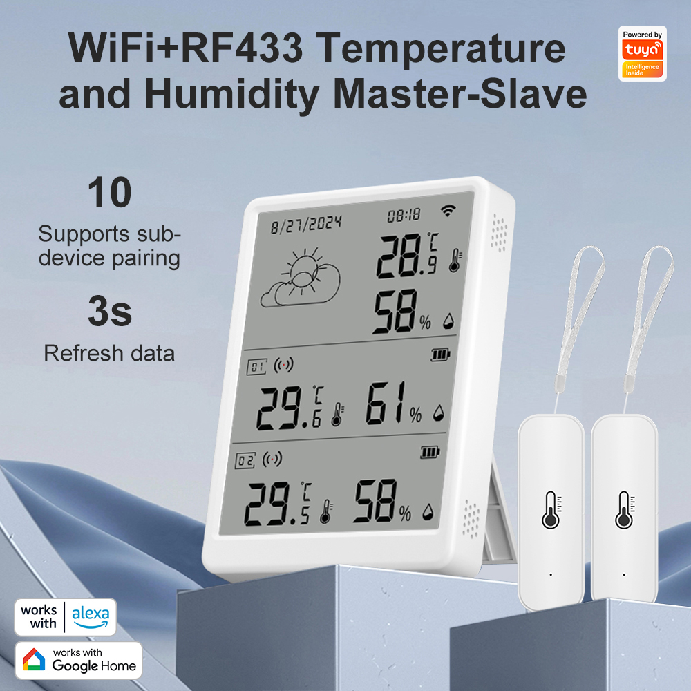 SMATRUL Tuya WiFi Sensor de um - Weather Station Indoor avaliação e preço