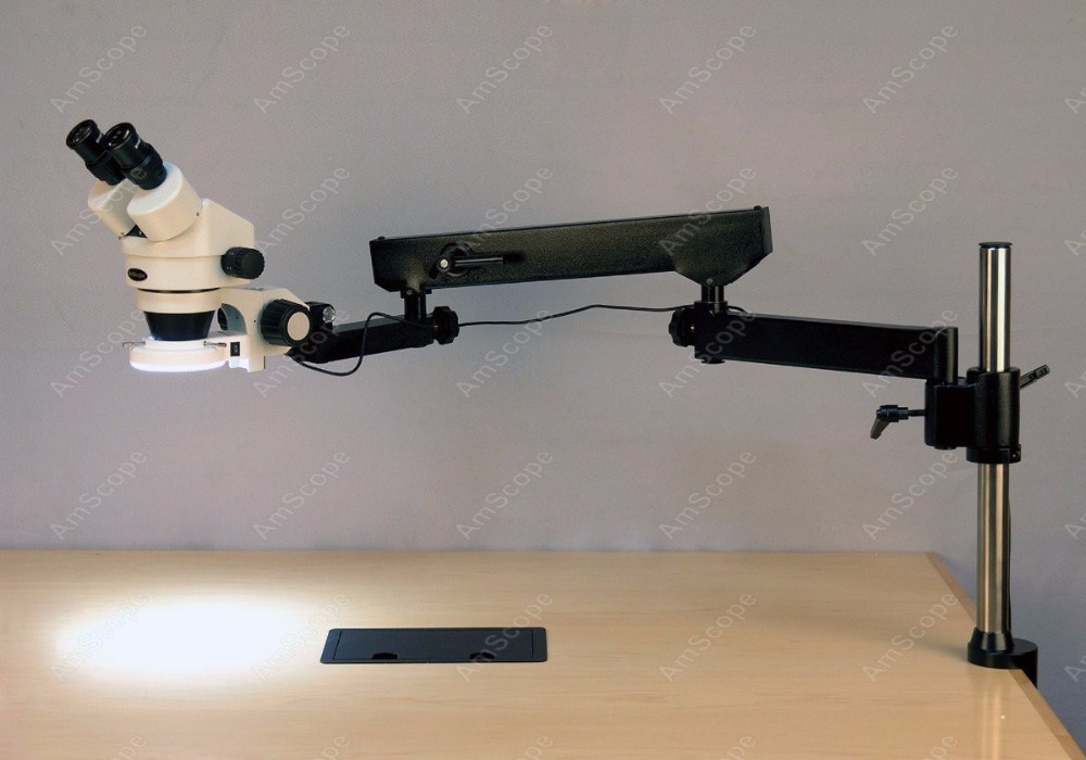 Microscópio Estéreo Binocular  - Amscope Microscope Stereo 7X-45X avaliação e preço