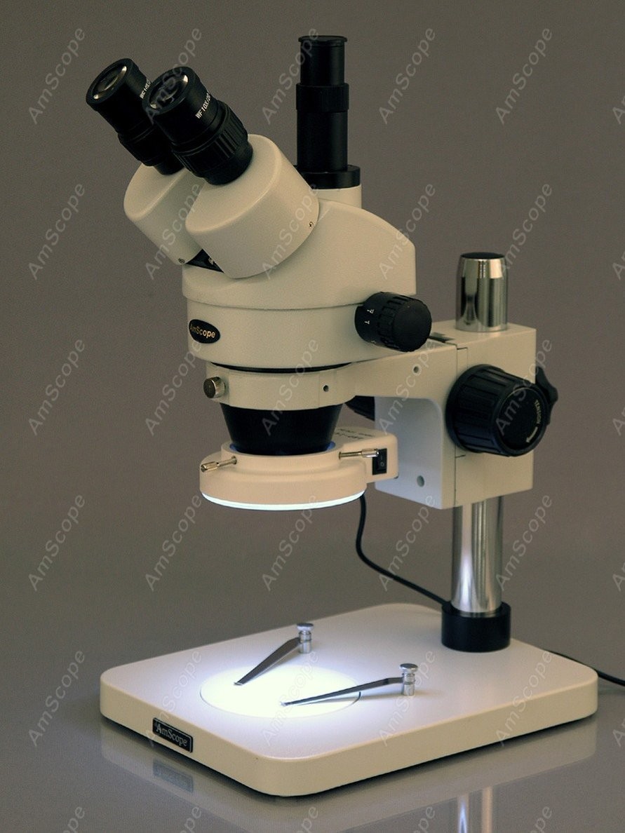 Microscópio Estéreo Trinocular - Amscope Microscope Stereo 7X-45X avaliação e preço