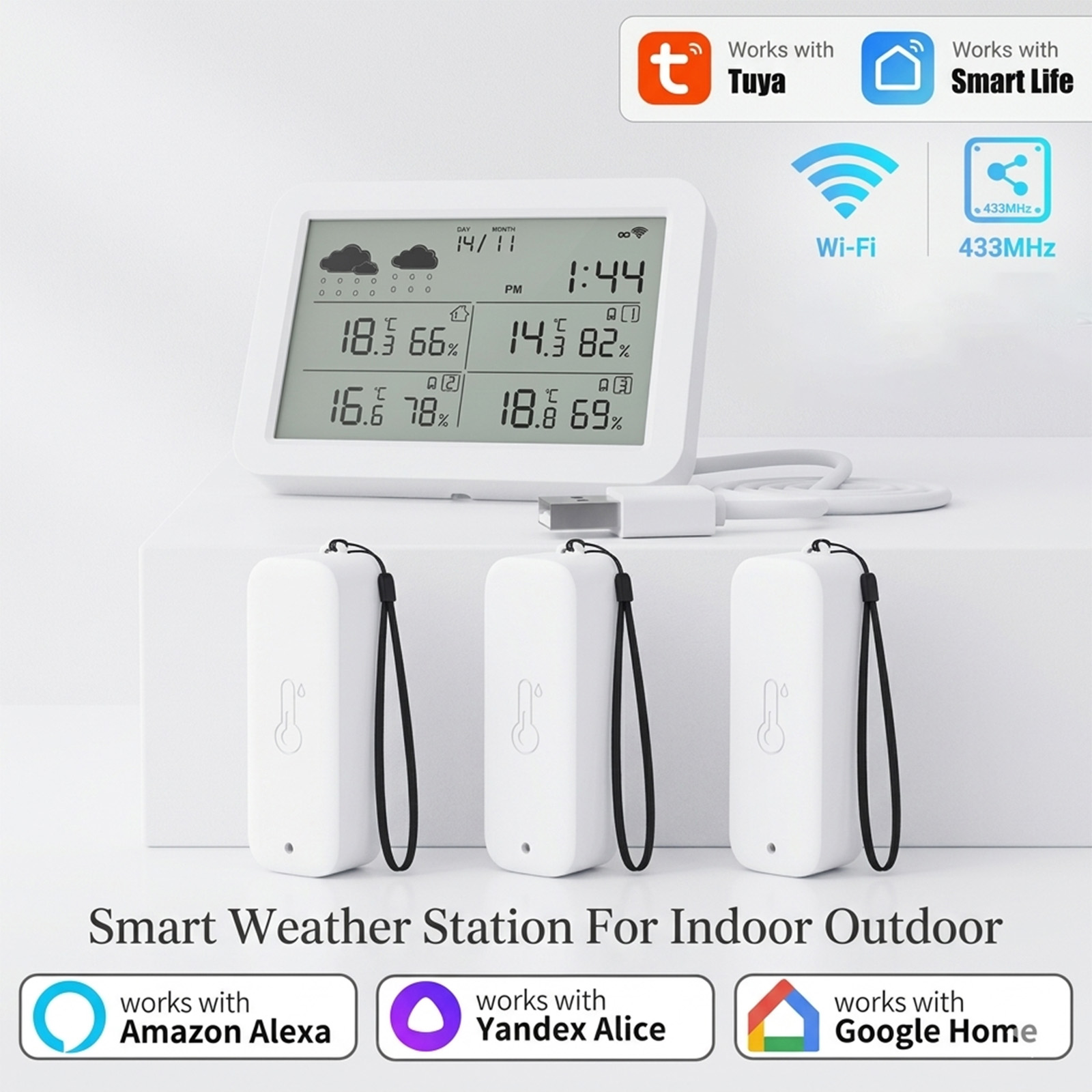Estação Meteorológica Tuya WiF - Weather Station Indoor avaliação e preço